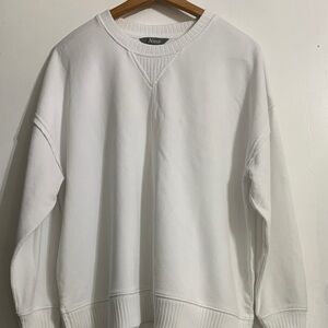 Natural Reflections Men's White Crewneck Sweater